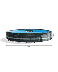 Ultra XTR® Frame Above Ground Pool with Sand Filter Pump - 20' x 48"