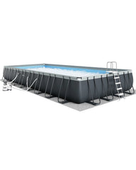 Rectangular Ultra XTR® Frame Above Ground Pool with Sand Filter Pump - 32' x 16' x 52"