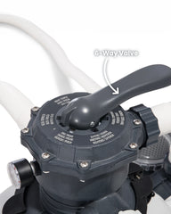 Krystal Clear Sand Filter Pump & Saltwater Pool Chlorine System - 8,500 Gal