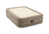 Dura-Beam® Deluxe Thermalux Air Mattress 20" Queen with Built-In Electric Pump - Tan