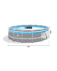 Clearview Prism Frame 16' x 48" Above Ground Pool Set