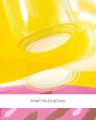 Yellow Kiddie Inflatable Pool Float with Sunshade