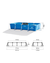 Metal Frame Rectangular Frame Pool Set - 9' 10" x 6' 6.75 x 29.5"
