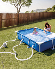Rectangular Frame Pet Pool Set with Filter