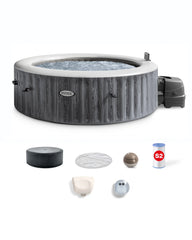 6-Person Greywood Deluxe Round Bubble Spa Set