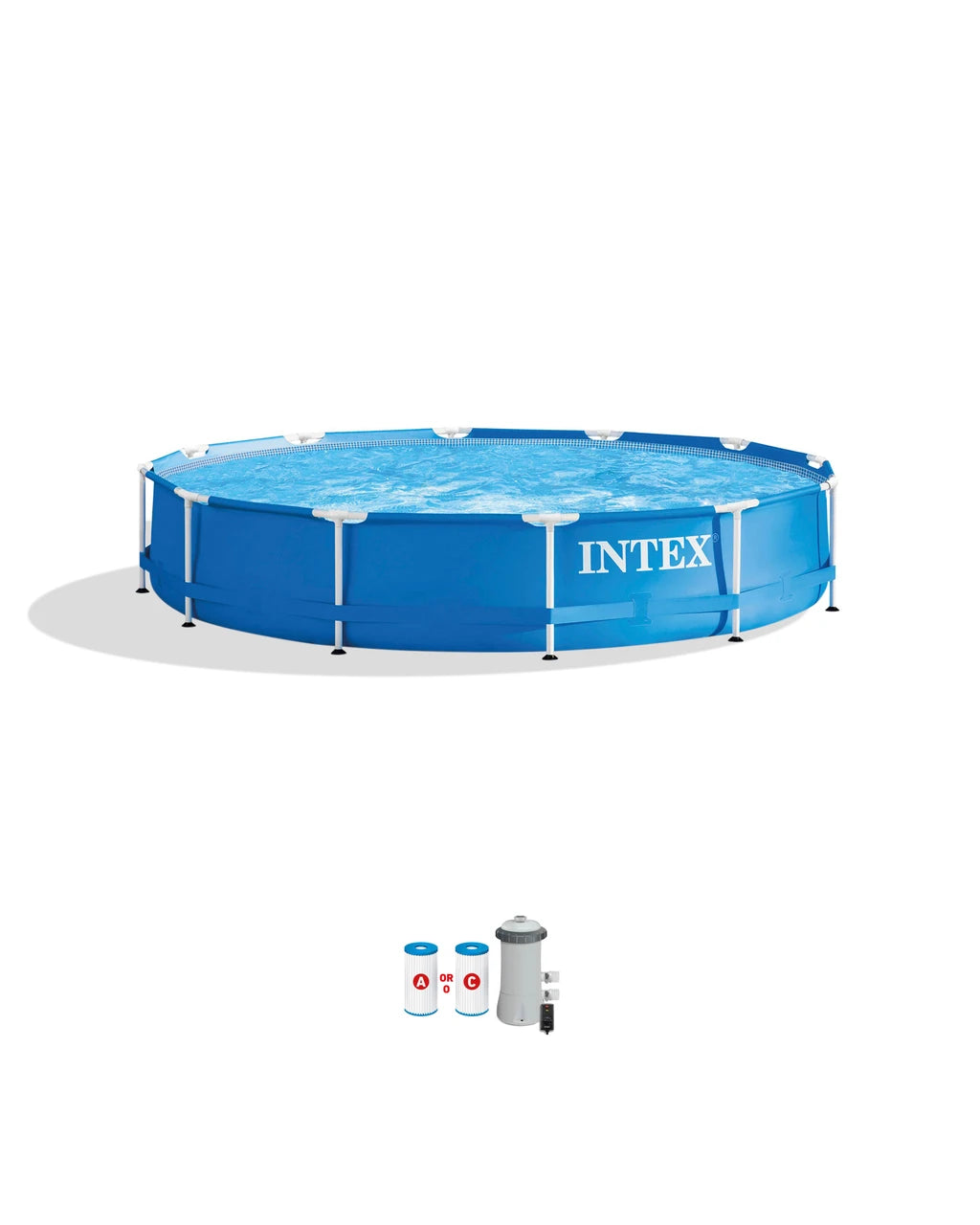 Metal Frame 12' x 30" Above Ground Pool with Filter Pump