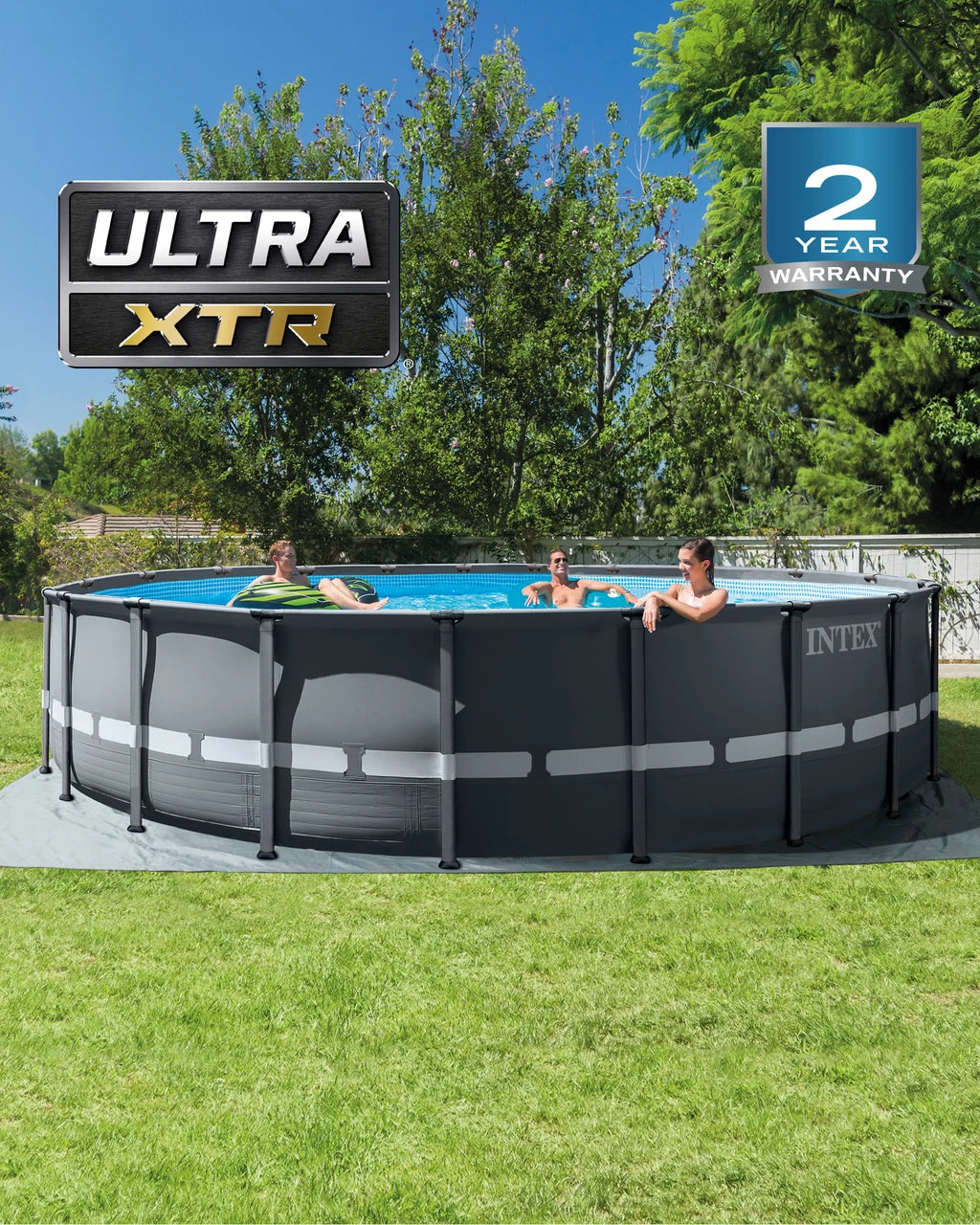 Ultra XTR® Frame Above Ground Pool with Sand Filter Pump - 20' x 48"