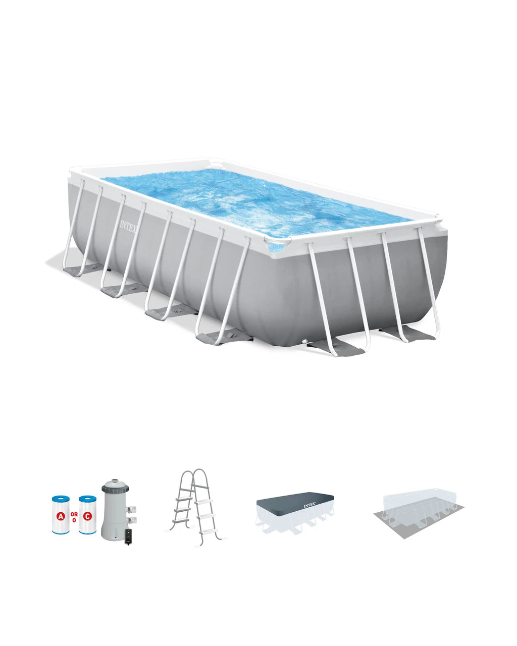 Prism Frame 16' x 8' x 42" Rectangular Above Ground Pool Set