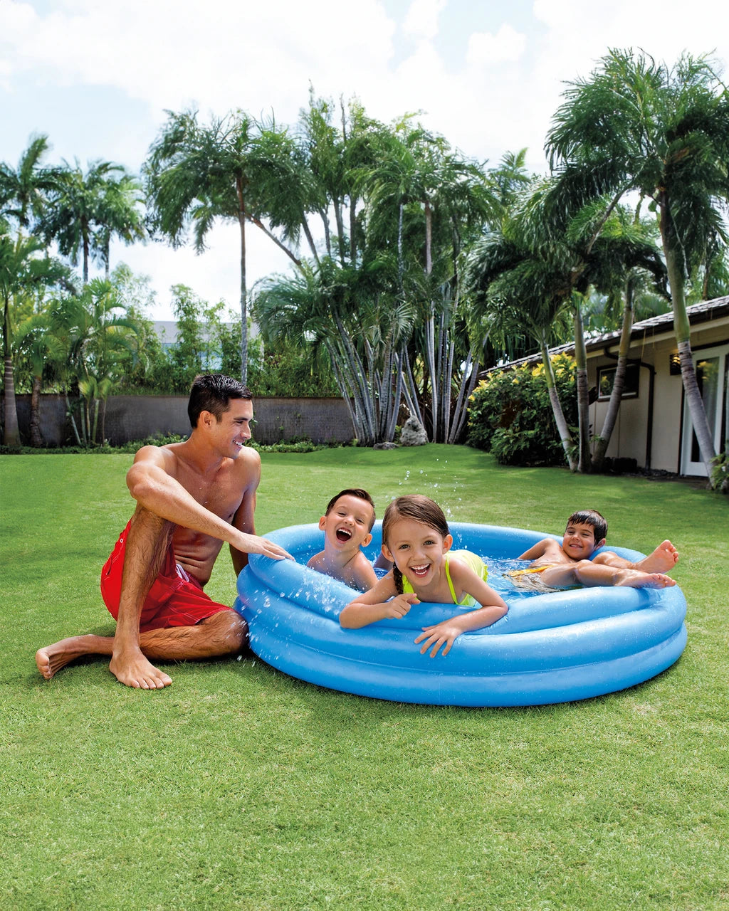 Crystal Blue Inflatable Pool - 58" x 13"