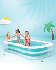 Swim Center® Inflatable Family Pool - Transparent/Blue