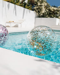 Glitter Inflatable Beach Balls - Assortment