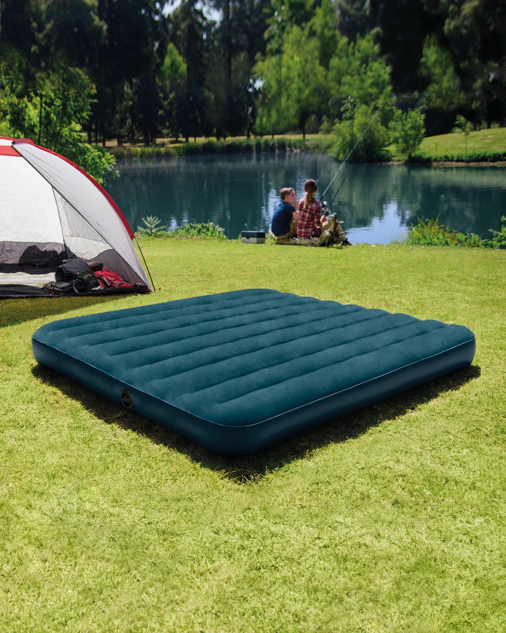 Dura-Beam® Standard Midnight Green Downy Air Mattress 10" Queen (Pump Not Included)