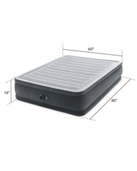 Dura-Beam® Deluxe Comfort-Plush Air Mattress 18" Queen with Built-In Electric Pump