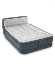 Dura-Beam® Deluxe Ultra Plush Headboard Air Mattress 18" Queen with Built-In Electric Pump