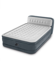 Dura-Beam® Deluxe Ultra Plush Headboard Air Mattress 18" Queen with Built-In Electric Pump