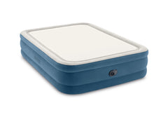 Dura-BeamÂ® Deluxe Thermalux Air Mattress 20" Queen with Built-In Electric Pump - Blue