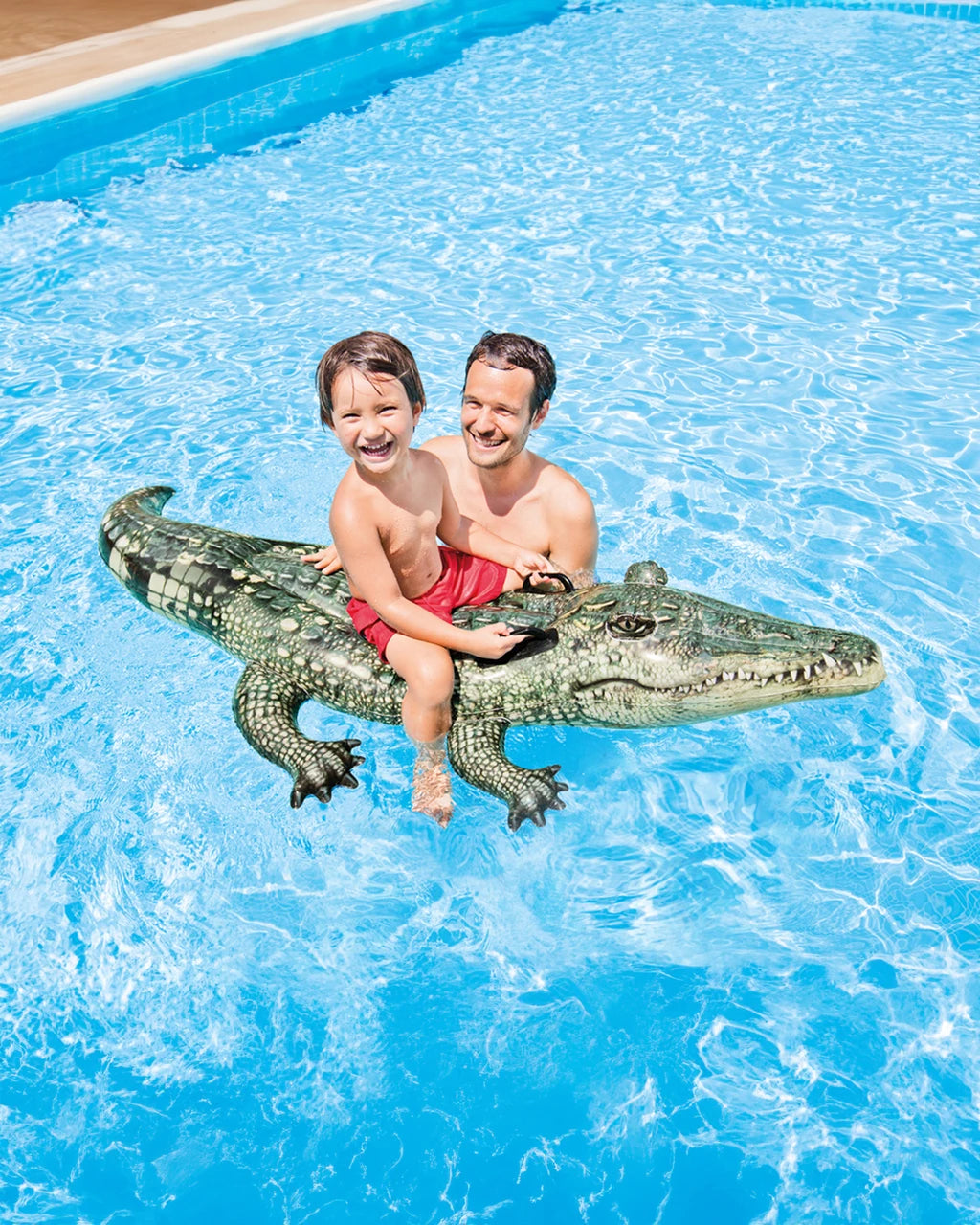 Realistic Gator Ride-On Inflatable Pool Float