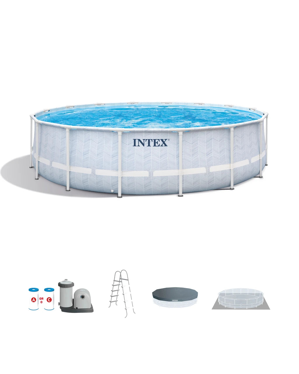 Chevron Prism Frame™ Above Ground Pool Set - 16' x 48"