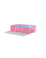 Pink Rectangular Frame Above Ground Pool - 2.2M x 1.5M x 0.6M