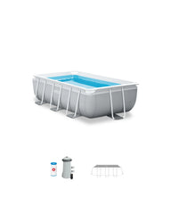 Prism Frame 9.8' X 5.7' X 31.2" Above Ground Premium Pool Set
