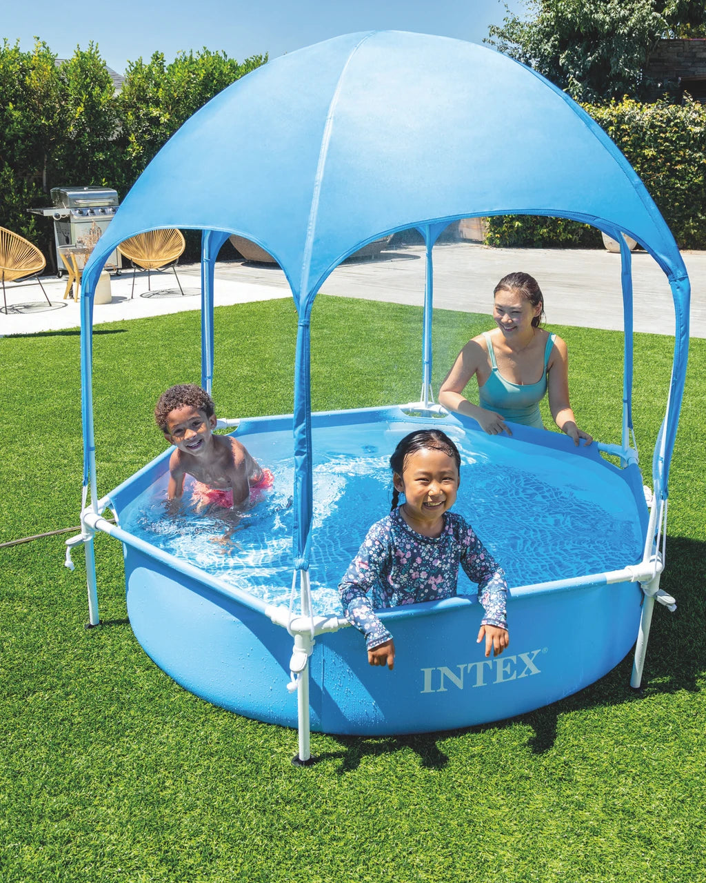 Metal Frame Canopy Metal Frame Pool - 6ft X 15In